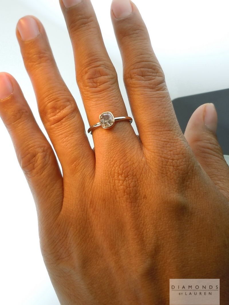bezel diamond ring