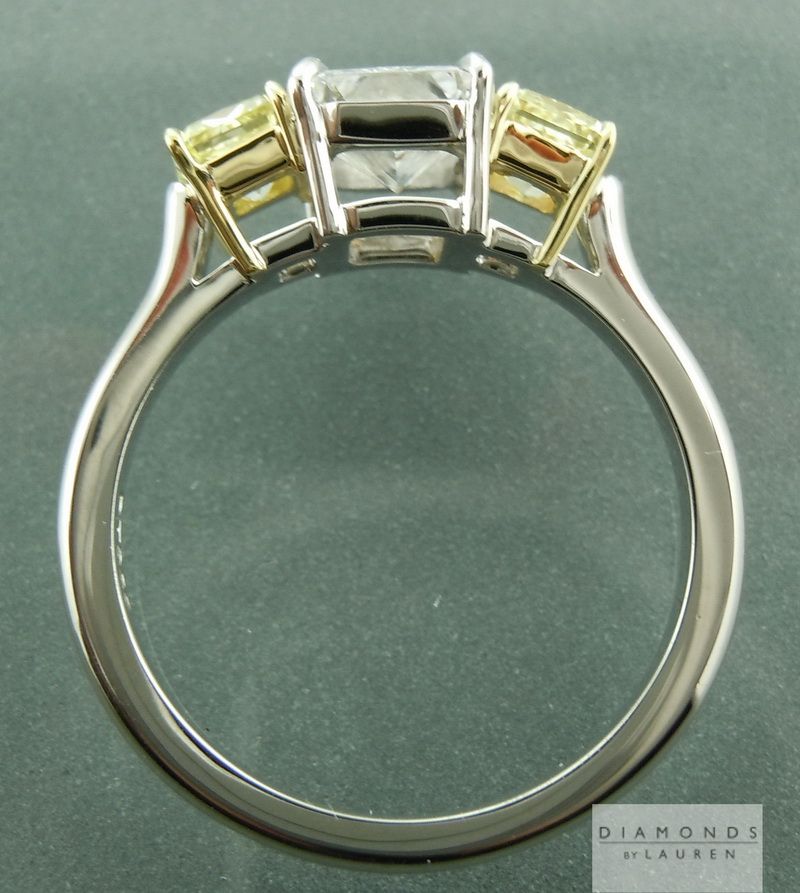 three stone diamond engagement ring