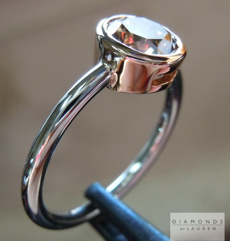 natural brown diamond ring