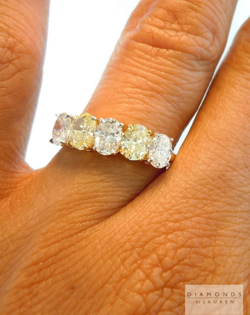 natural yellow diamond ring