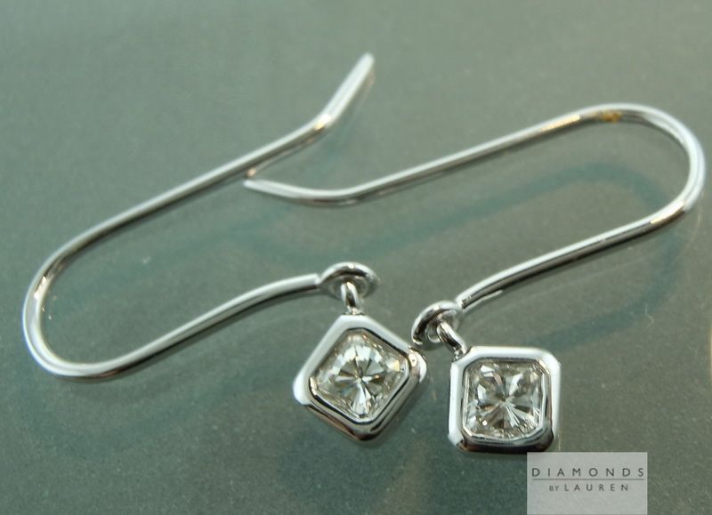 princess cut diamond earrings