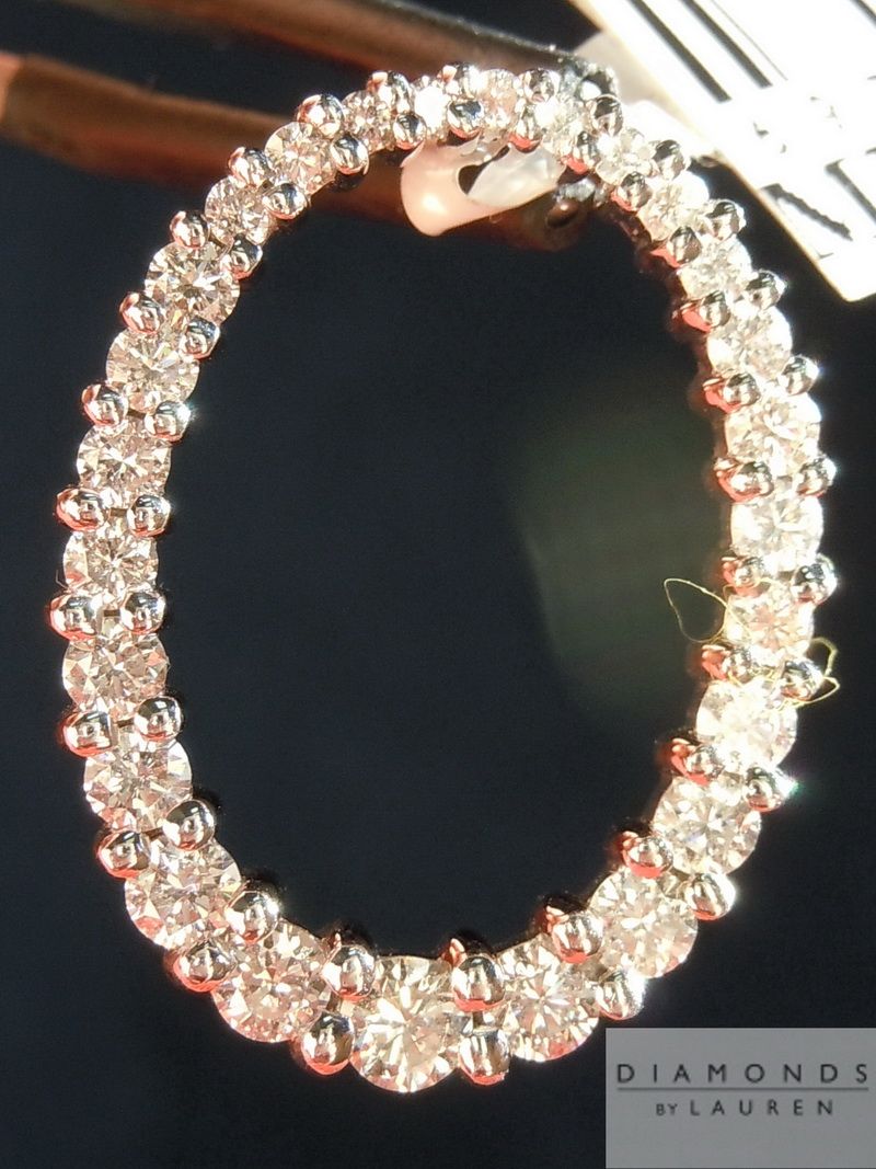 diamond circle pendant
