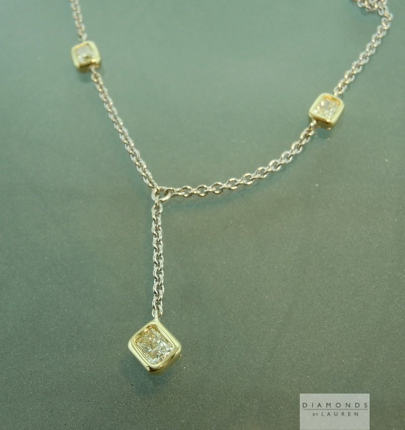 yellow diamond necklace