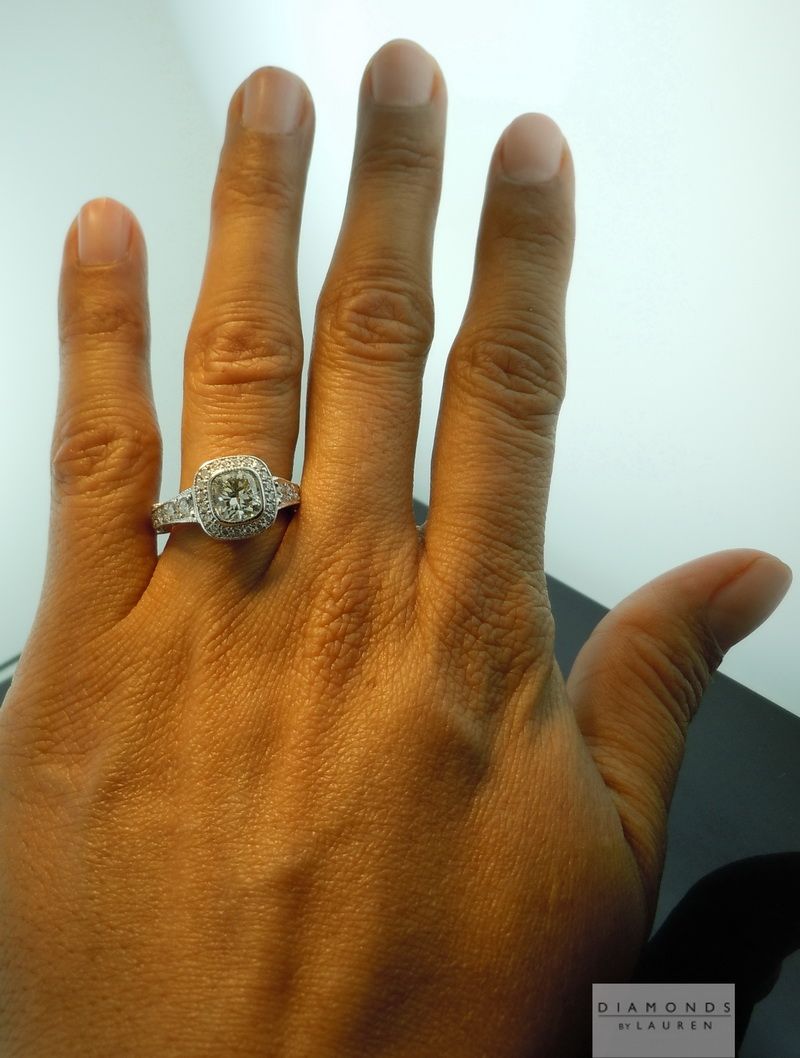 diamond halo ring