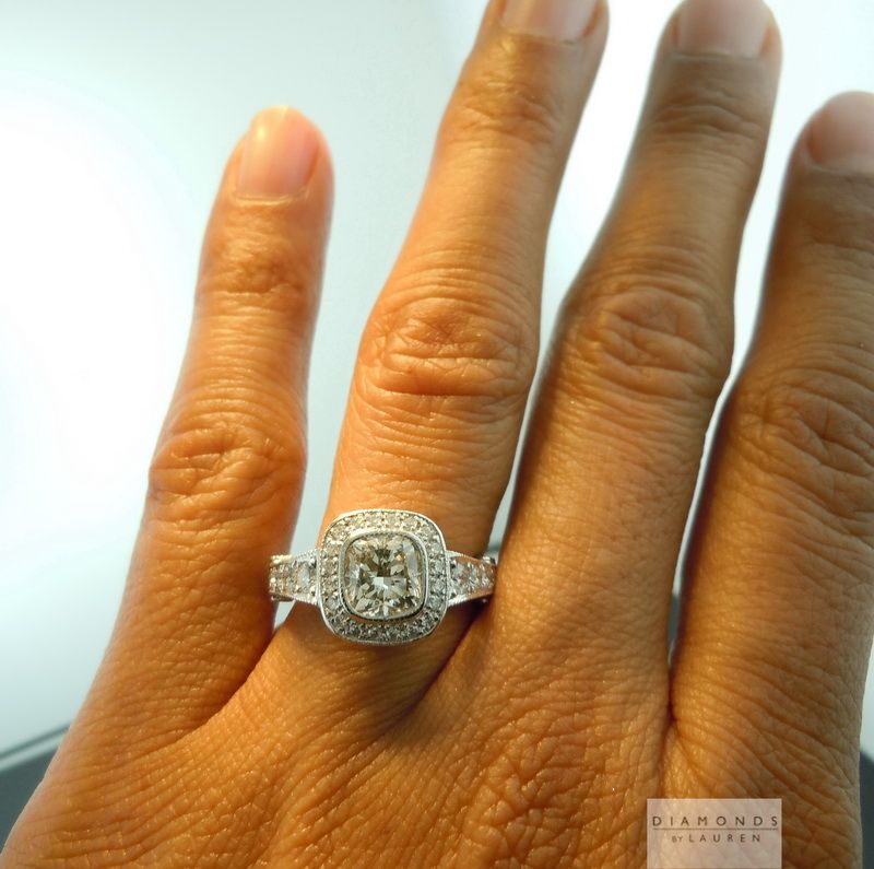 diamond halo ring