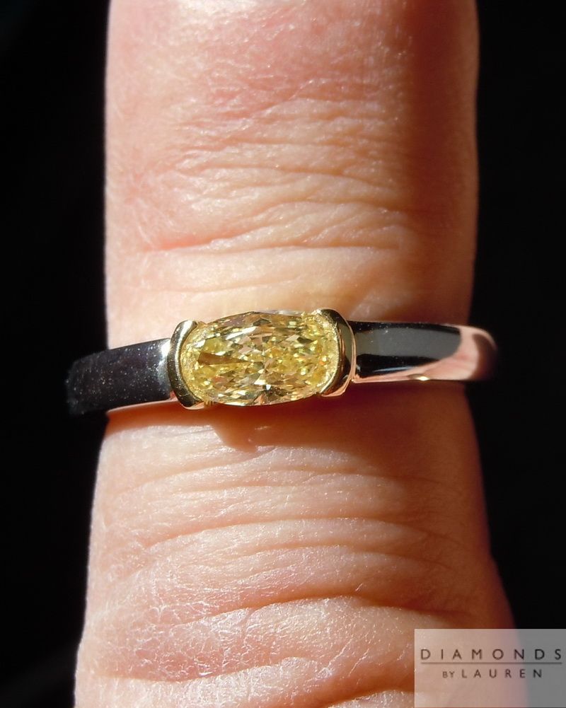 yellow diamond wedding band