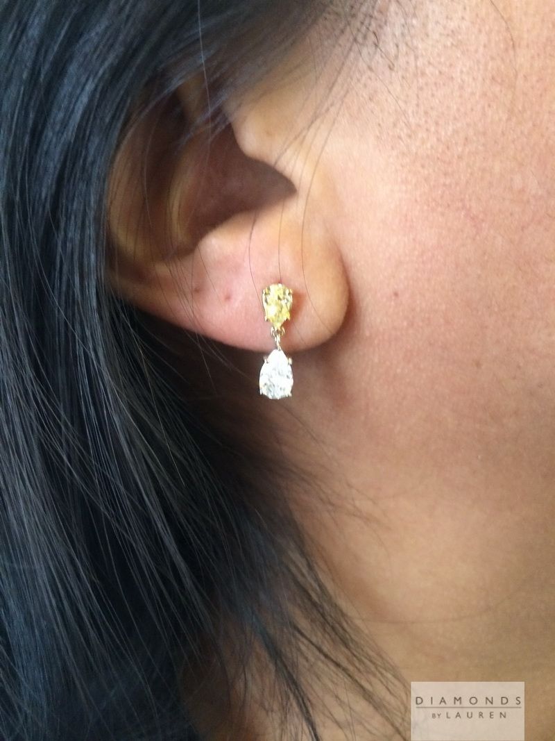 diamond dangle earrings