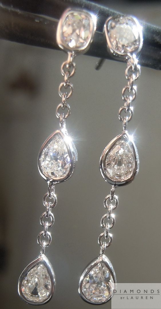 diamond dangle earrings
