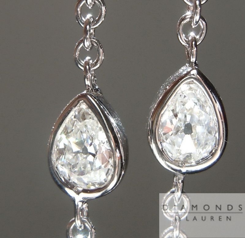 old mine brilliant pear shape diamonds