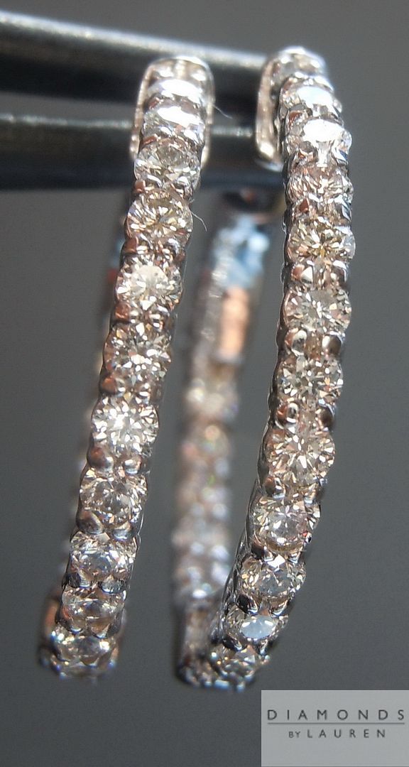 colorless diamond earrings