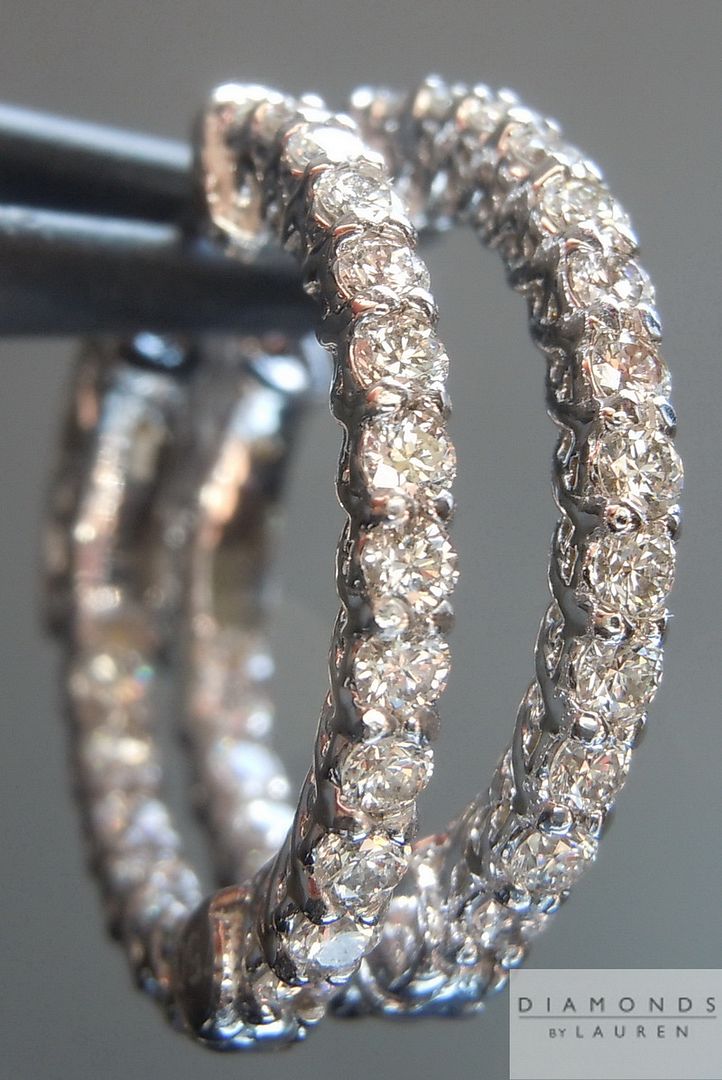 diamond hoop earrings