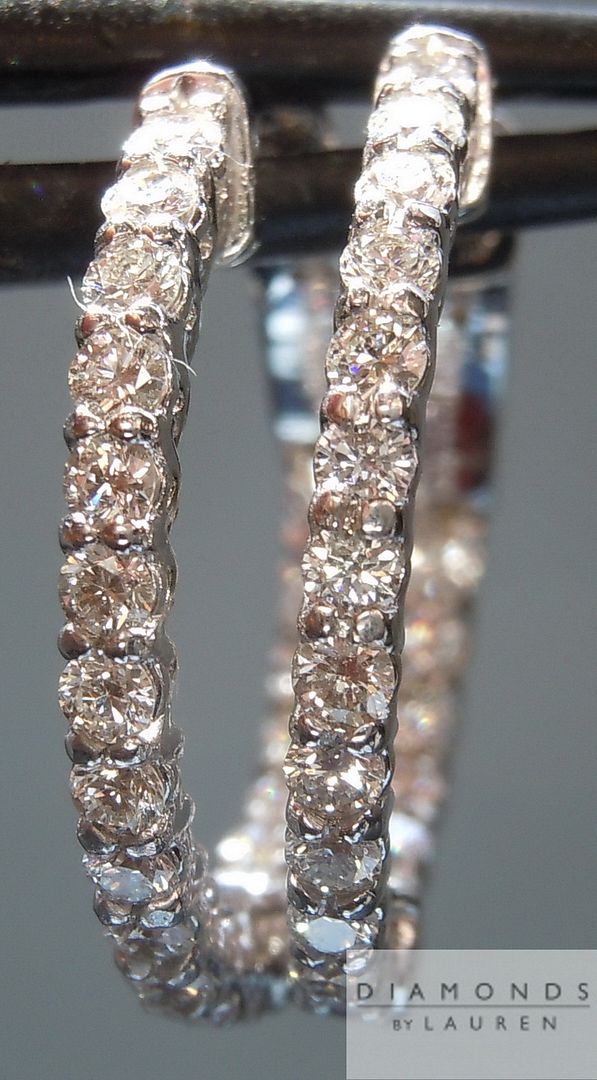 diamond hoop earrings