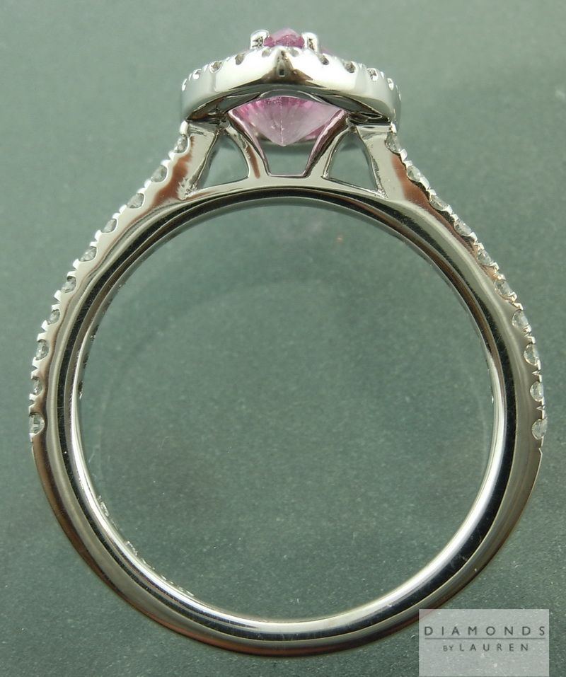 natural pink sapphire ring