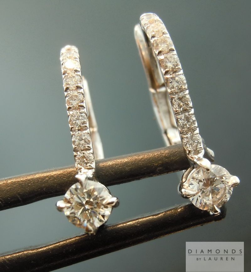 cololess diamond earrings