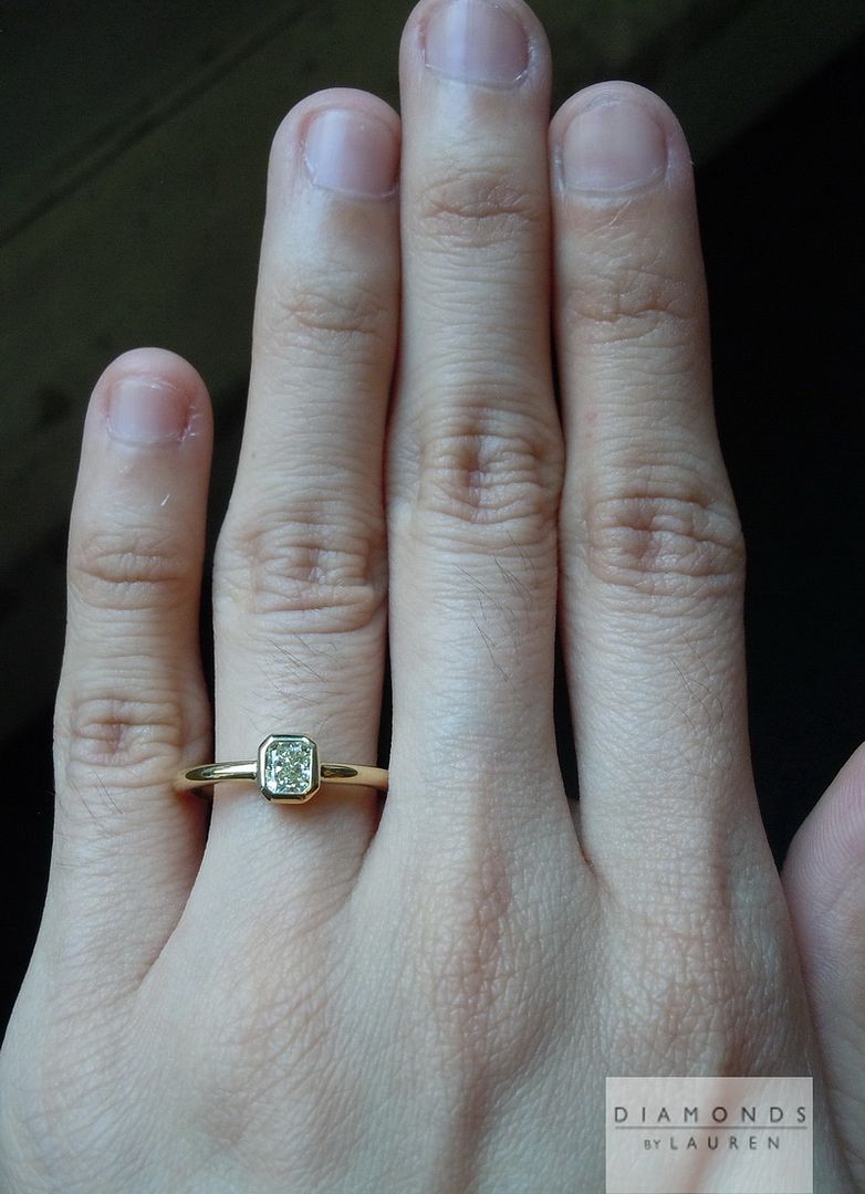 fancy light yellow diamond ring