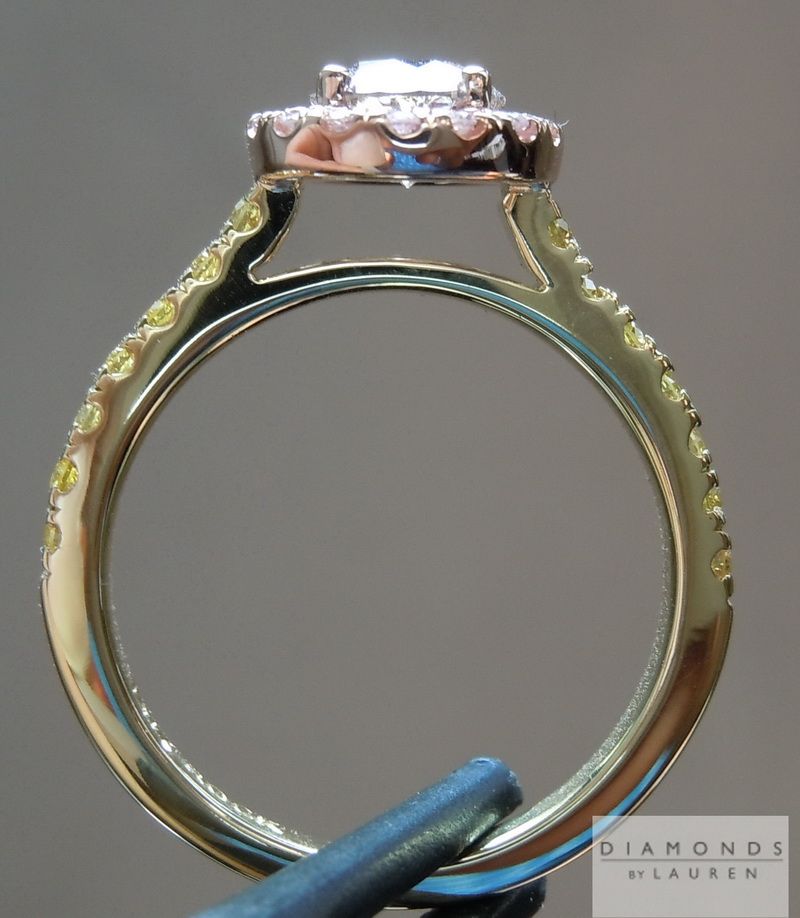 yellow diamond semi mount