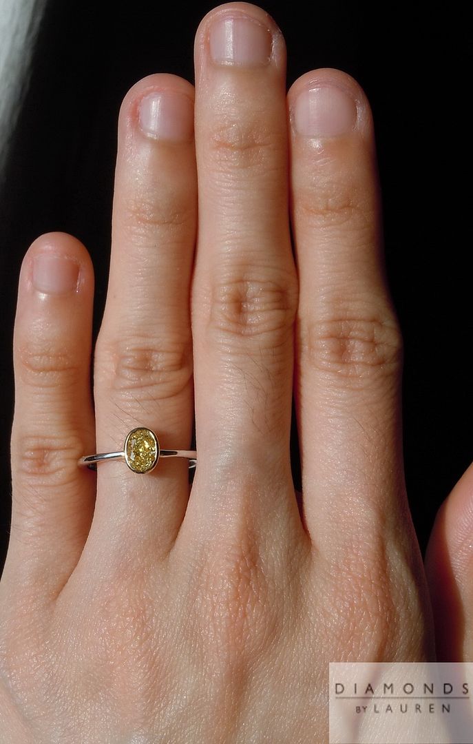 fancy yellow diamond ring