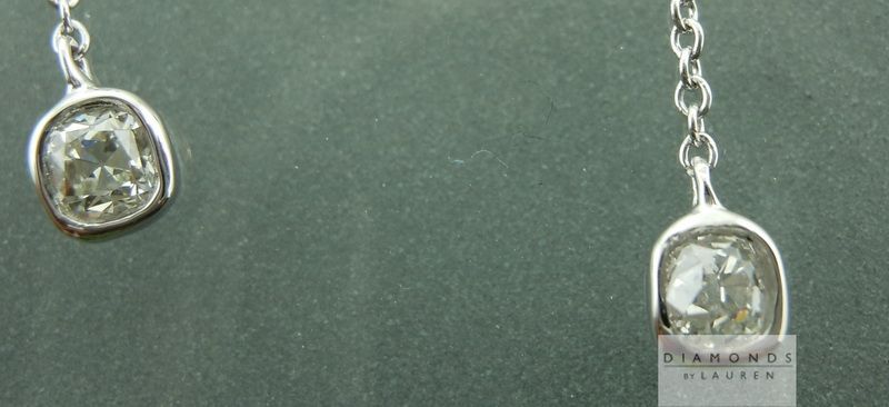 colorless diamond earrings
