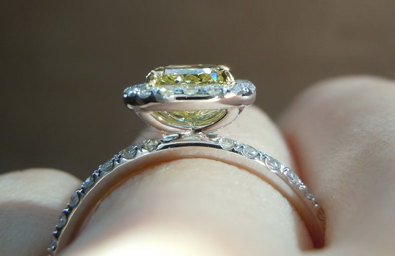 canary yellow diamond ring