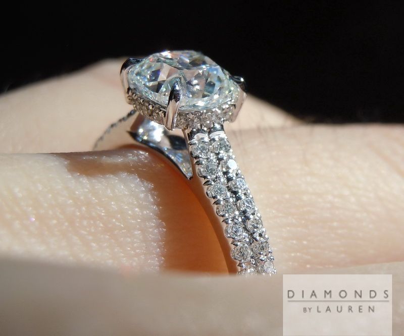colorless diamond ring
