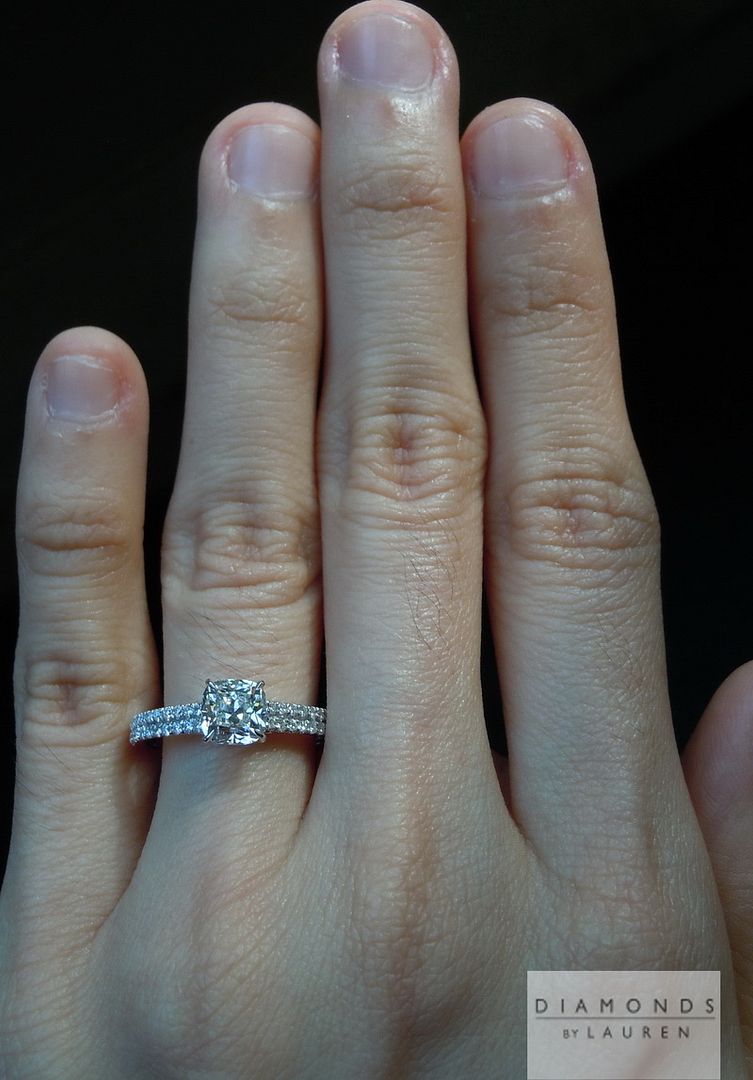 three stone diamond ring