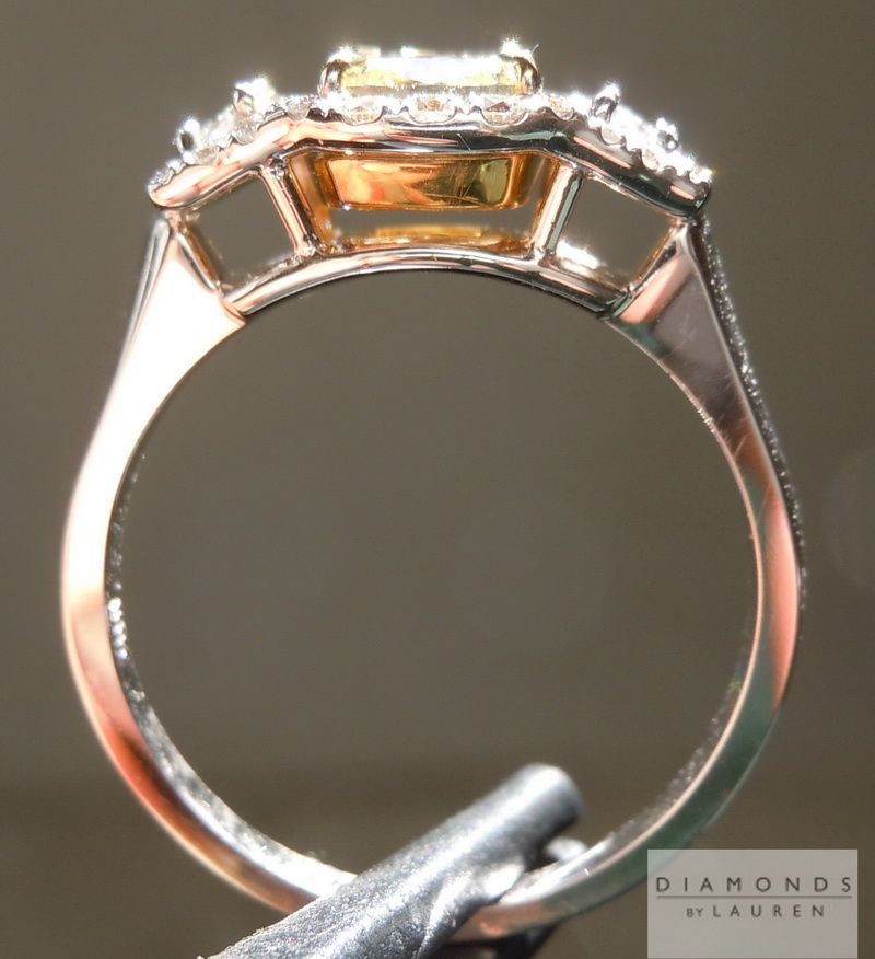 diamond halo ring