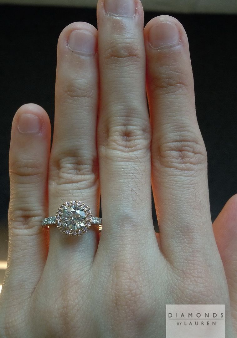 diamond halo ring