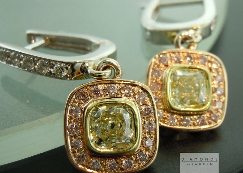diamond dangle earrings