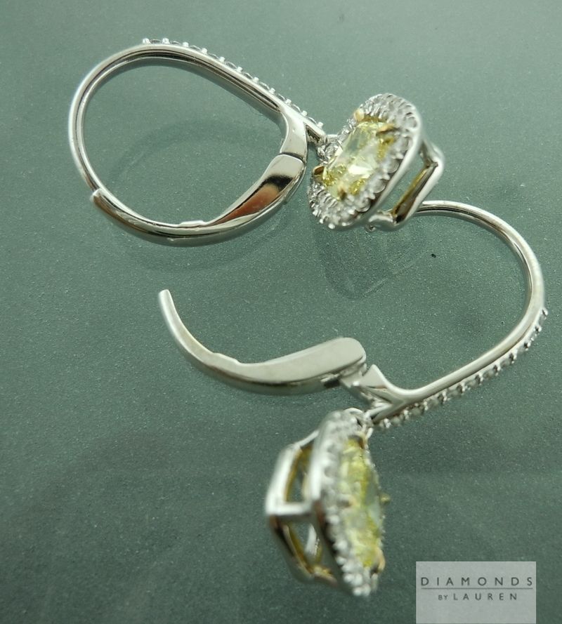 yellow diamond earrings