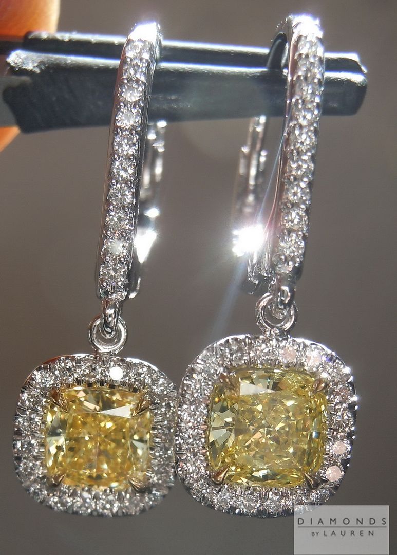 canary diamond earrings