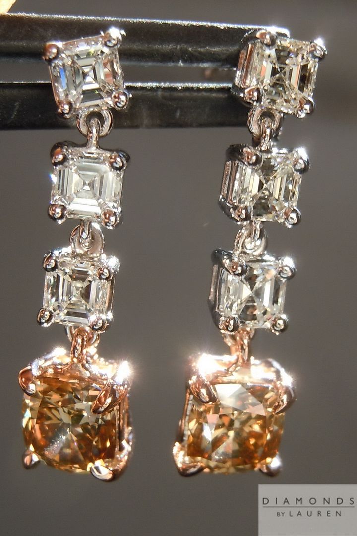 brown diamond earrings