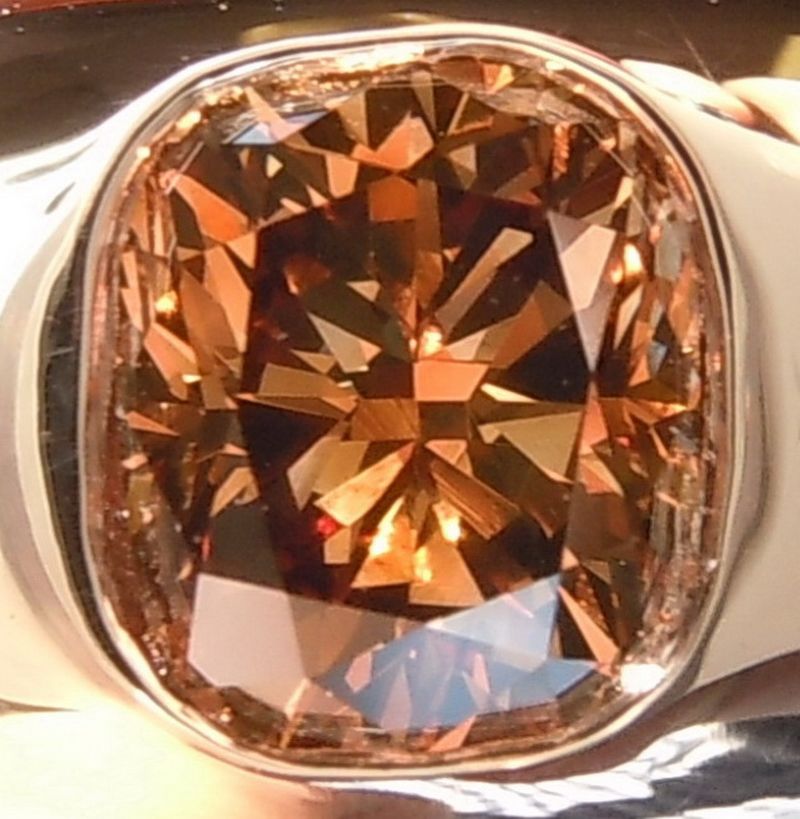 brown diamond ring