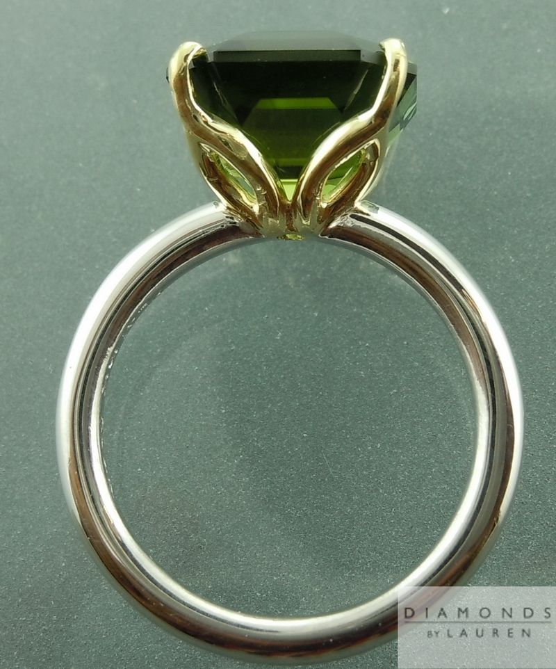 green tourmaline ring