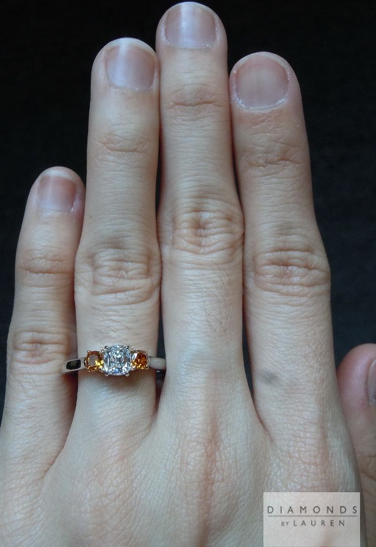 colorless diamond ring