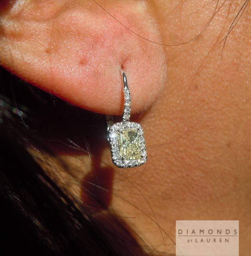 diamond halo earrings