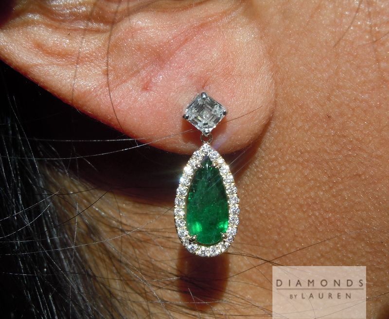 diamond dangle earrings