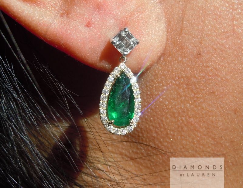 diamond dangle earrings