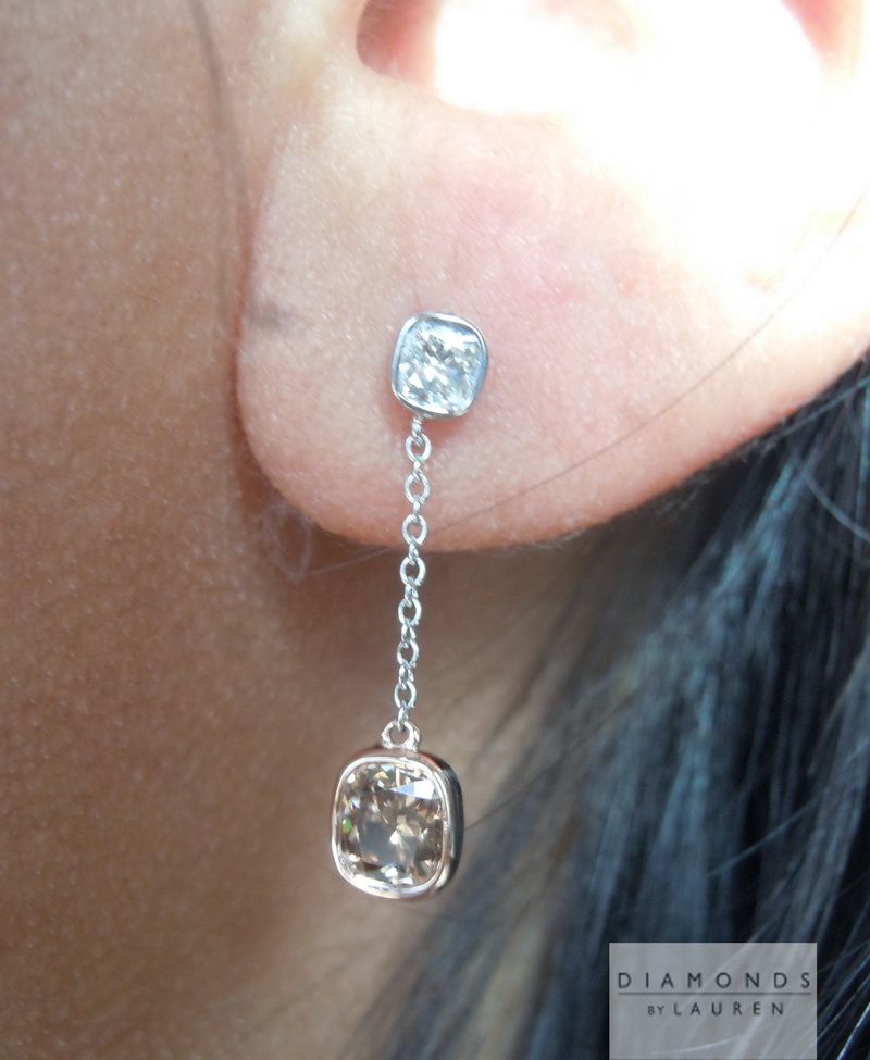diamond dangle earrings