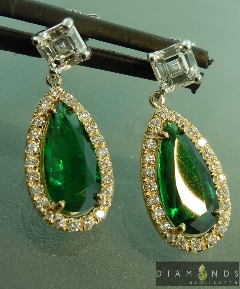 diamond dangle earrings