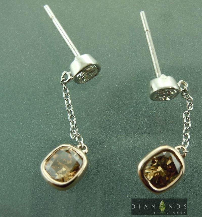 diamond dangle earrings