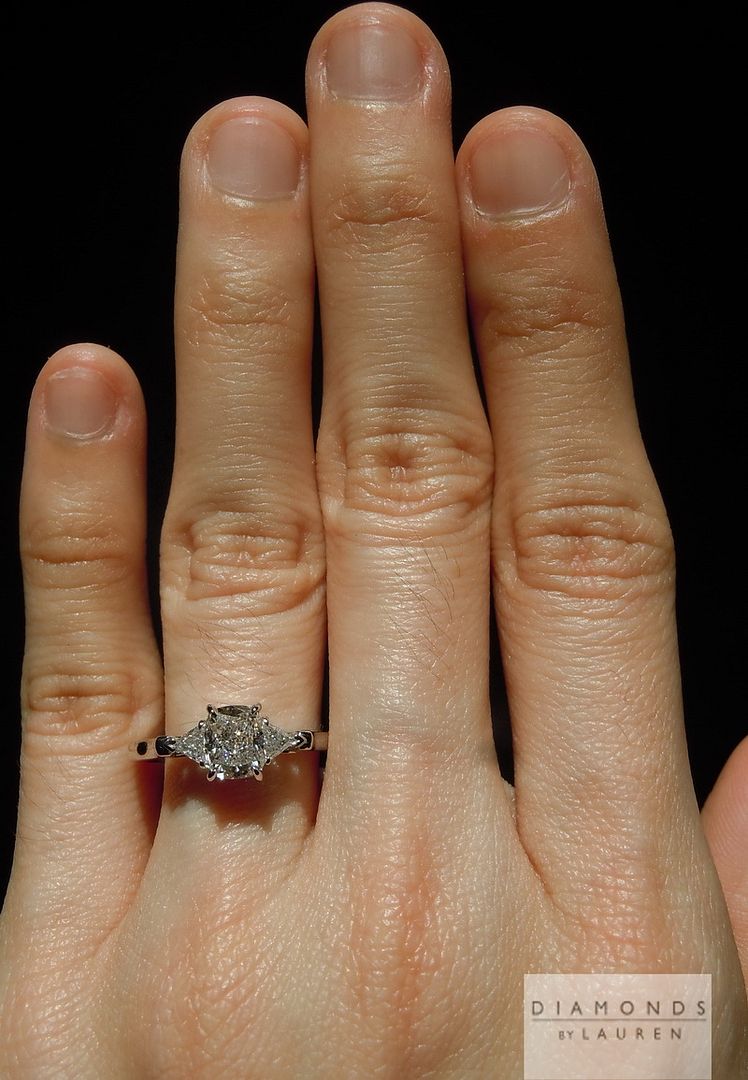 three stone diamond ring