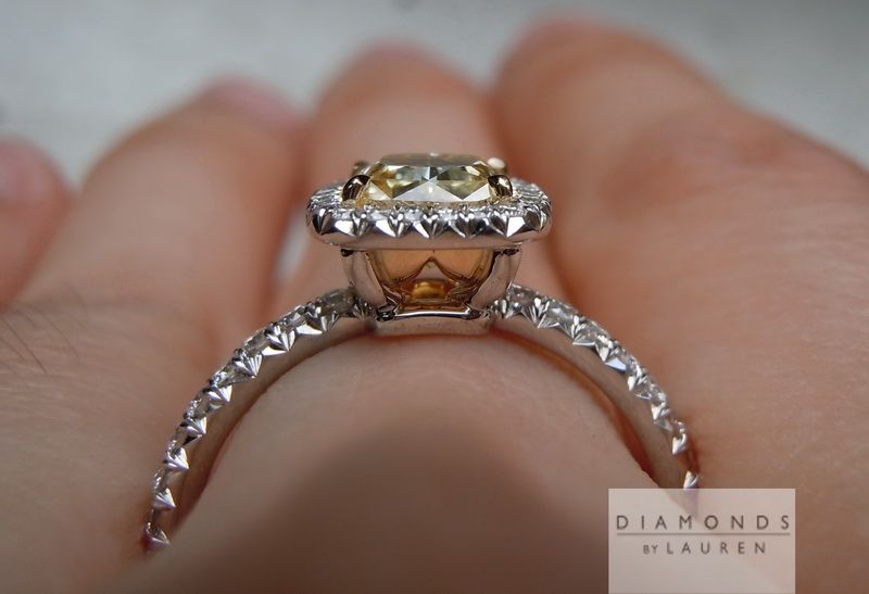 natural pink diamond ring