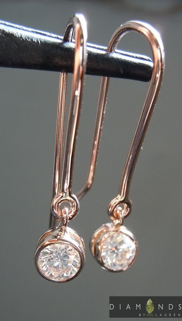 colorless diamond earrings