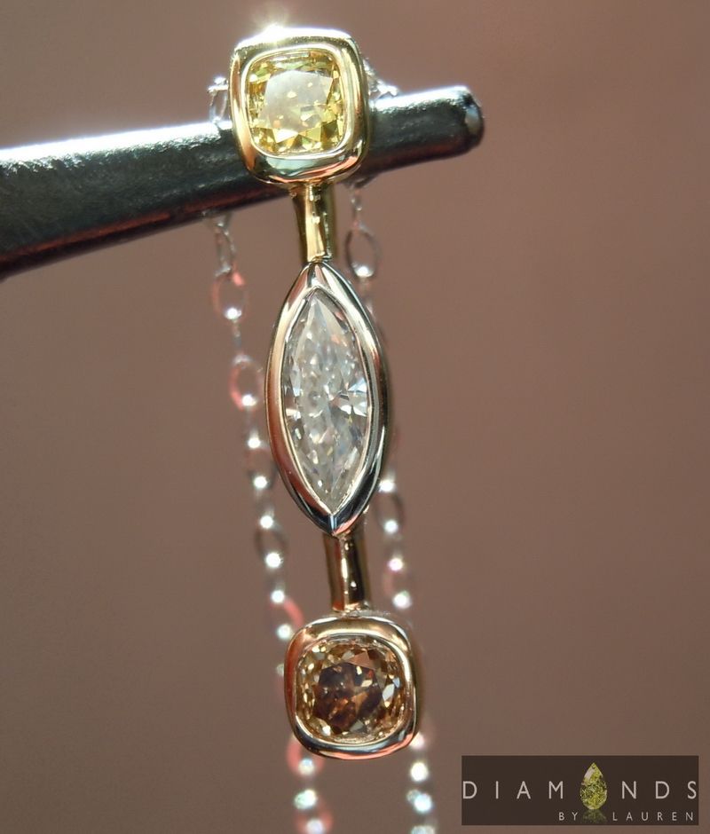 canary yellow diamond pendant