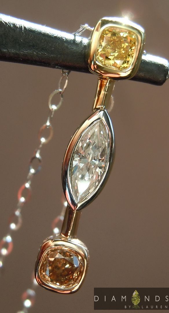 yellow diamond pendant