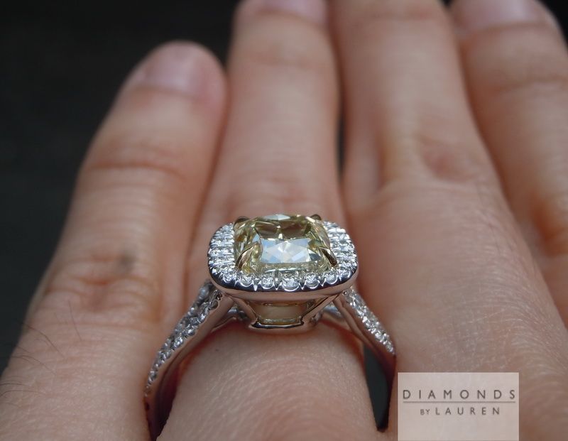 diamond halo ring