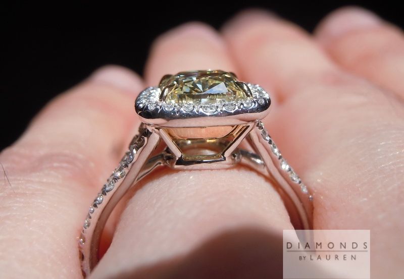 diamond halo ring