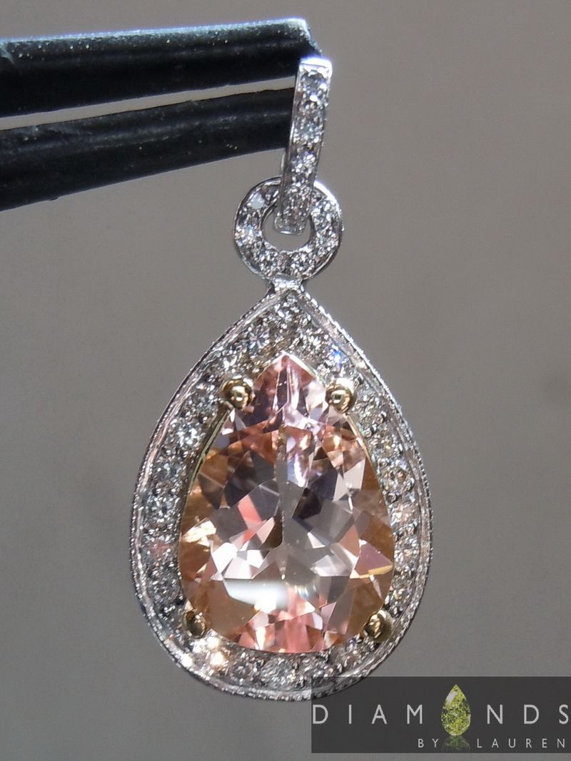 morganite pendant