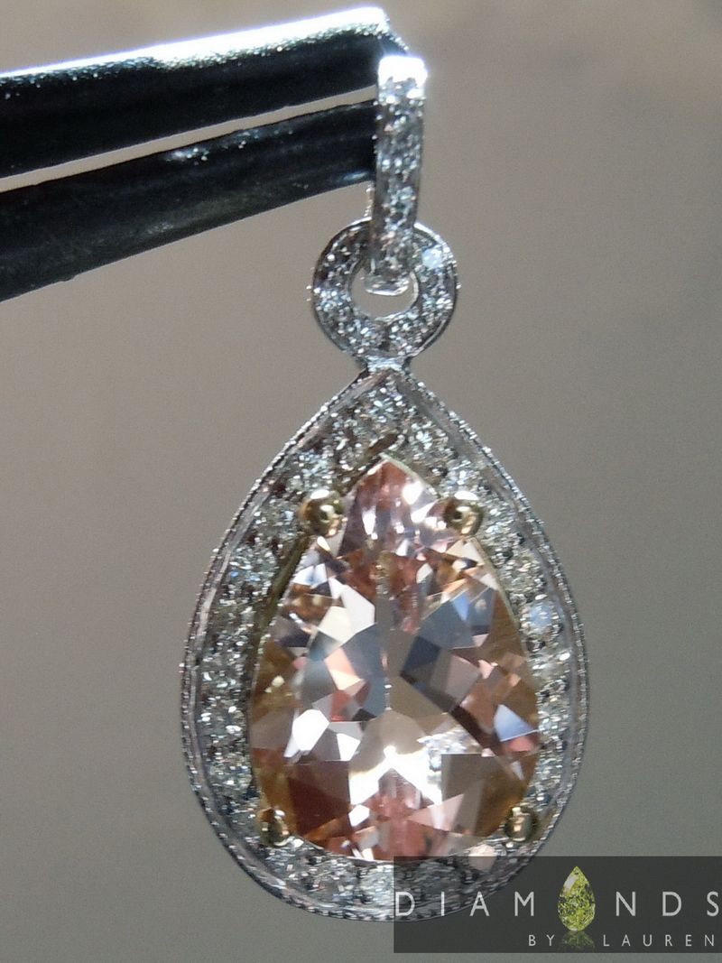 morganite pendant