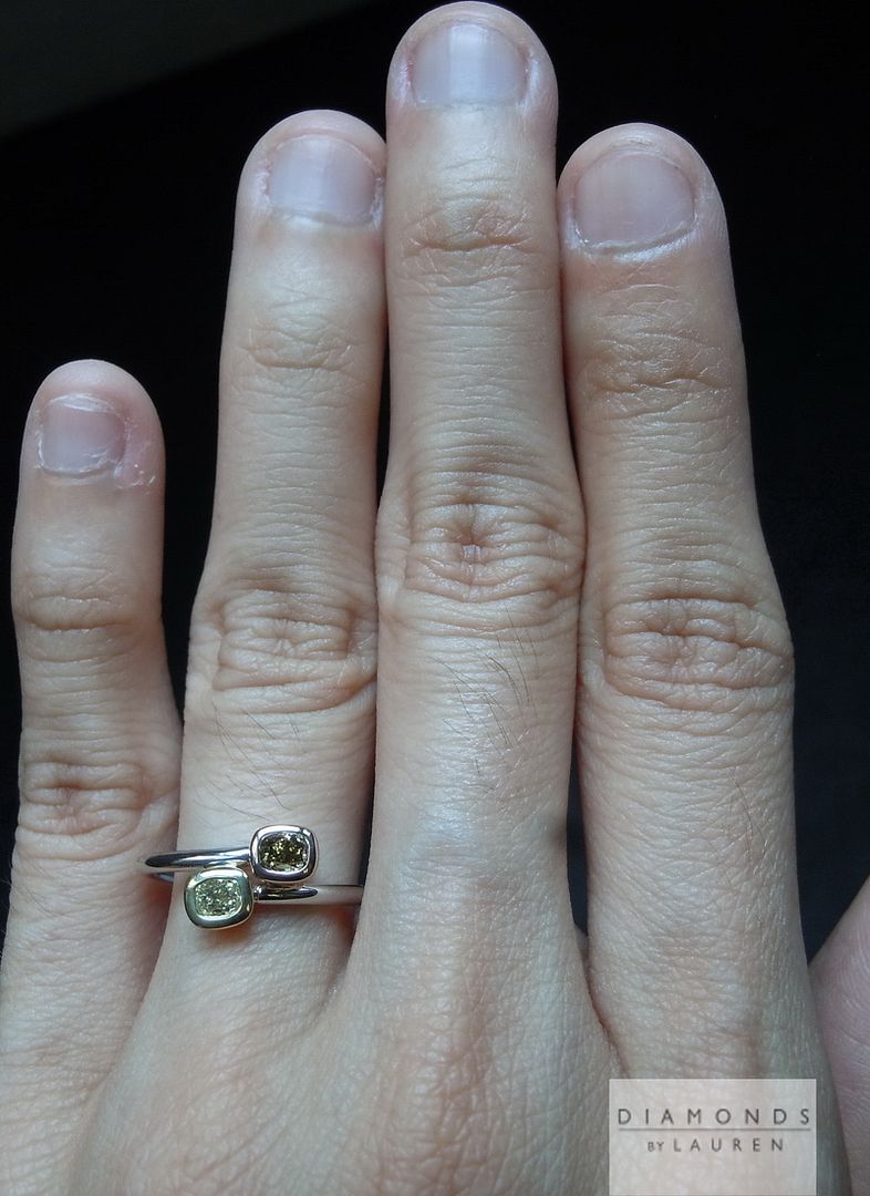 diamond bypass ring